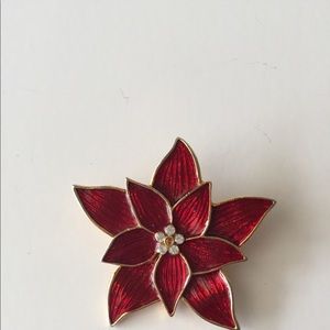 Premier Designs Poinsettia Pin/Brooch